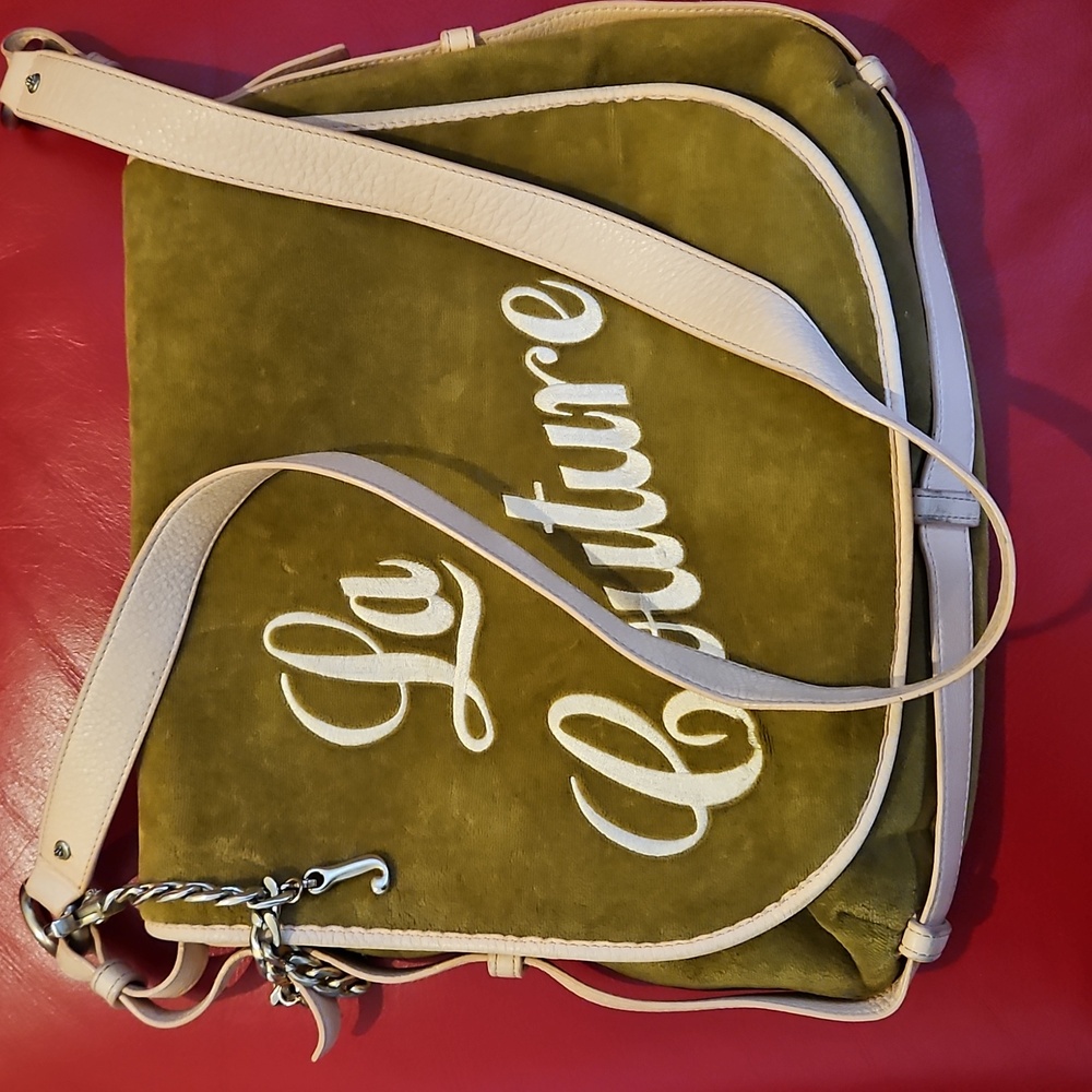 Juicy Couture Olive and Pink Crossbody Bag Messenger Bag - Picture 16 of 16